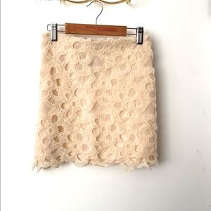 ZARA Cream Tulle Mini Skirt NWT!